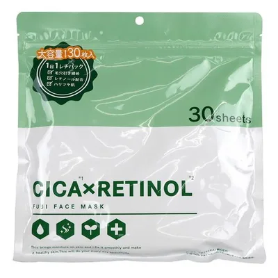 富士 CICA×RETINOL シカ×レチノール フェイスマスク 30枚入 シートマスク