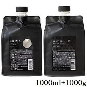 HAHONICO ハホニコ ケラテックス ファイバー シャンプー 1000ml + トリートメント 1000g