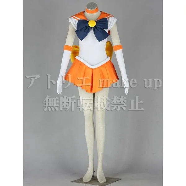 【美少女戦士セーラームーン コスプレ 衣装】愛野 美奈子 セーラーヴィーナス コスチューム アニメ ゲーム