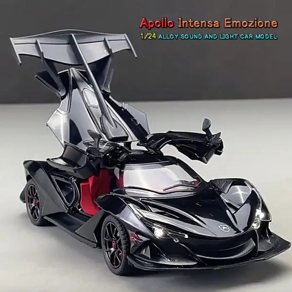 アポロ Apollo IE 1/24 ミニカー 全3色 ライト点灯 エンジンサウンド 合金モデル 模型 ジオラマ