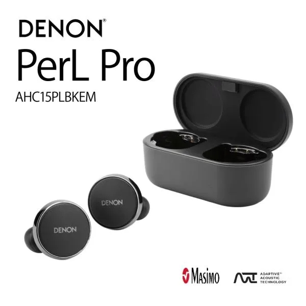 DENON - PerL Pro/ブラック(AHC15PLBKEM)ノイズキャンセリング・完全ワイヤレスイヤホン【在庫有り即納】