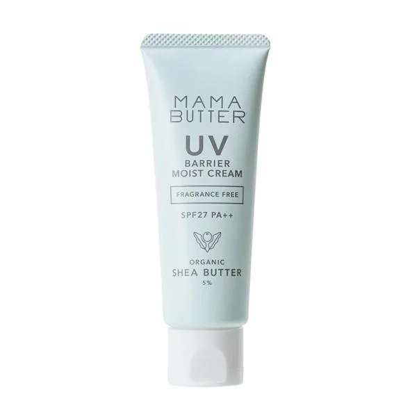 ママバター UVバリア モイストクリーム 無香料 45g SPF27 PA++ 無添加 日焼け止め ノンケミカル 新生児 敏感肌