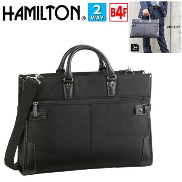ビジネスバッグ メンズ 自立 軽量 ブリーフケース ブランド HAMILTON 26578 B4 A4 2WAY 就活 通勤 通学 面接 リクルート
