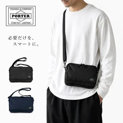 ポーター フラッシュ ショルダーバッグ 689-05940 PORTER 吉田カバン FLASH メンズ レディース ショルダーポーチ 軽量 斜めがけ 日本製 B6サイズ 2層 撥水 大人