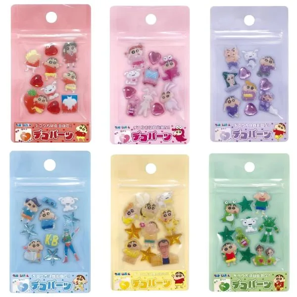 クレヨンしんちゃん ボンボンドロップ風 シール デコパーツ ぷっくり つやつや 3D 立体 デコ ステッカー アイプランニング 代引不可商品
