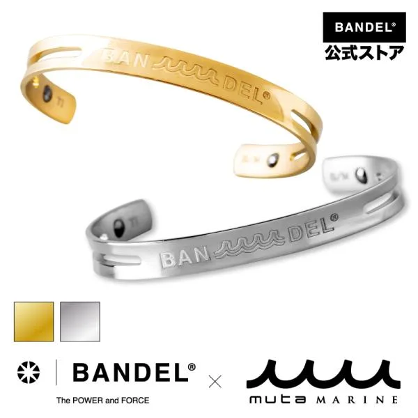 バンデル BANDEL×muta Titanium Bangle Wave チタン バングル ブレスレット ゴールド シルバー