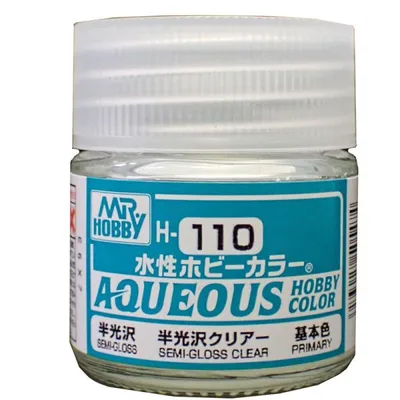 水性ホビーカラー 半光沢クリアー 10ml GSIクレオス 水溶性アクリル樹脂塗料 H-110