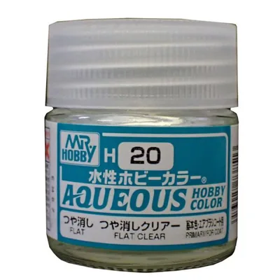 水性ホビーカラー つや消しクリアー 10ml GSIクレオス 水溶性アクリル樹脂塗料 H-20