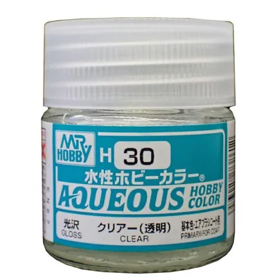 水性ホビーカラー 光沢クリアー 10ml GSIクレオス 水溶性アクリル樹脂塗料 H-30