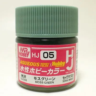水性ホビーカラー HJ05 モスグリーン 10ml GSI クレオス セイラマスオ 水性ホビーカラー プラモデル 塗料