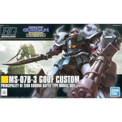 1/144 HGUC Gouf Custom "Mobile Suit Gundam 08th MS Platoon" Gunpla (คูปองส่วนลดสูงสุด 10% สำหรับการซื้อโมเดลพลาสติกจำนวนมาก)