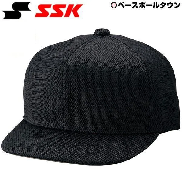 SSK 審判帽子 六方オールメッシュタイプ 主審 塁審兼 キャップ BSC46BK