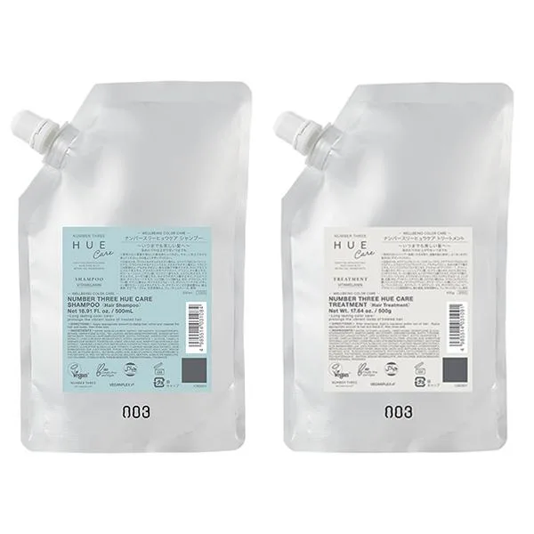 ナンバースリー ヒュウケア シャンプー 500ml 詰替え用+ナンバースリー ヒュウケア トリートメント 500g 詰替え用 土日祝日出荷
