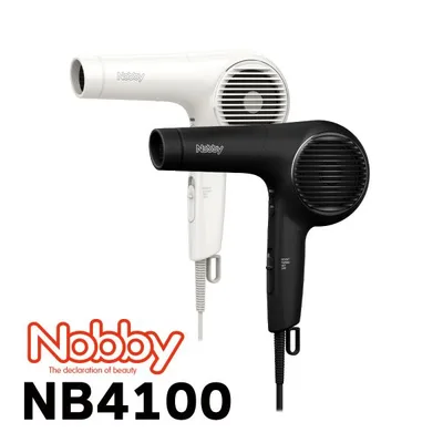 ドライヤーNobby NB4100 マイナスイオン ヘアー ドライヤー ブラック 1400W 大風速 ハイパワー 4975302141064