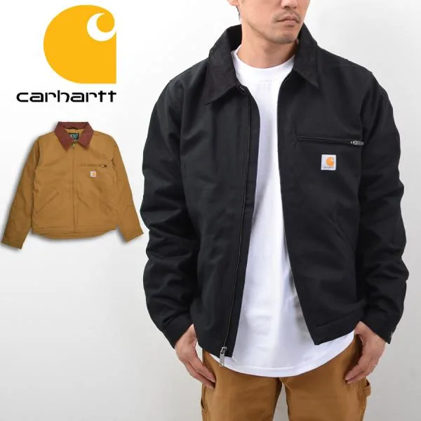 【並行輸入品】カーハート Carhartt デトロイトジャケット メンズ アウター 秋冬 メンズ ダック 裏地 ブランケット ストライプ OJ3828-M 103828