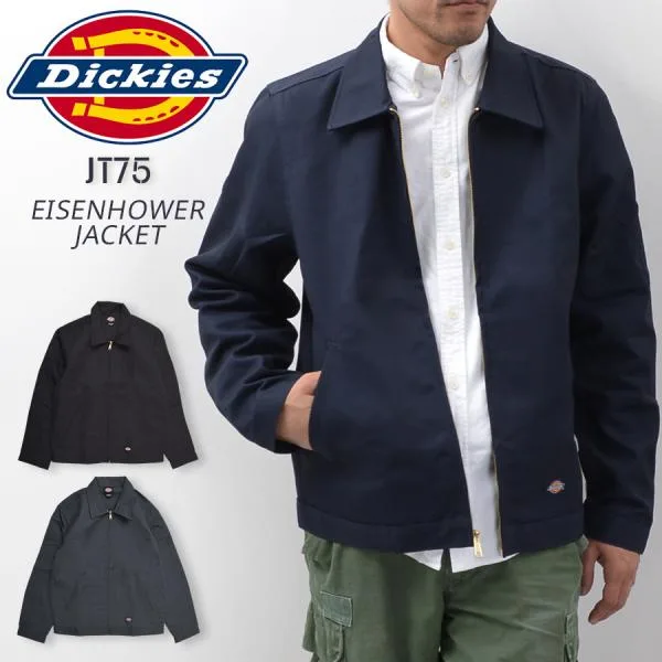【並行輸入品】ディッキーズ ジャケット アイゼンハワージャケット メンズ Dickies JT75 DJT75 裏地なし ジャケット ワークウェア アウター ブルゾン