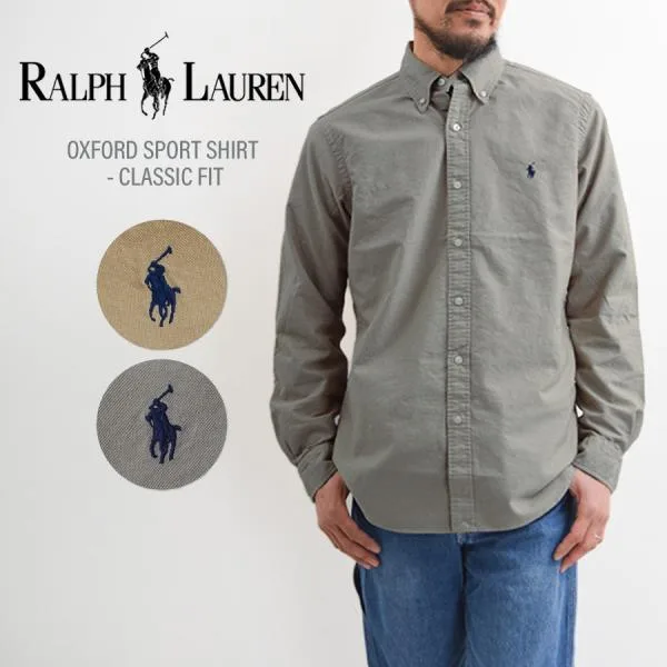 【並行輸入品】ラルフローレン シャツ メンズ オックスフォードシャツ ボタンダウン POLO RALPH LAUREN クラシックフィット 長袖シャツ 888705