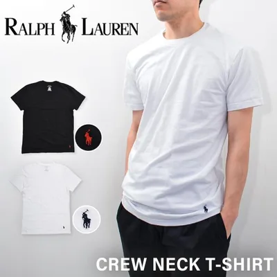 【並行輸入品】POLO RALPH LAUREN ポロ ラルフローレン Tシャツ メンズ 半袖 ブランド ロゴ 刺繍 綿100% RL65 クルーネック