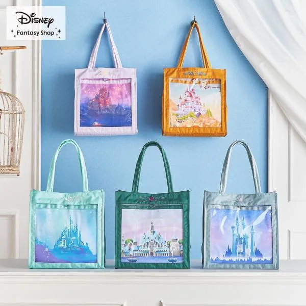 トートバッグ トート バッグ カバン かばん 推し活バッグ ディズニー Disney キャラクター クリア窓 プリンセス カチューシャホルダー付き おしゃれ ハロウィン