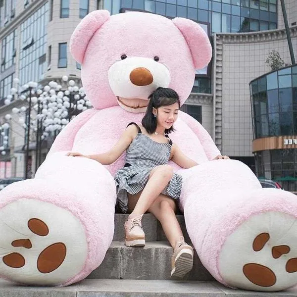 ぬいぐるみ クマ くま テディベア ピンク コストコ 特大 抱き枕 クッション ピンク クリスマス 誕生日プレゼント インテリア200cm
