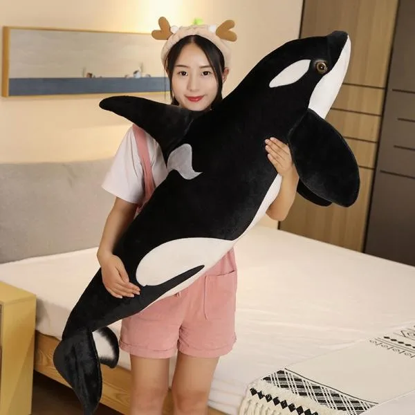 ぬいぐるみ くじら 鯨 シャチ リアル インテリア おもしろ雑貨 おもちゃ 動物 抱き枕 水族館 誕生日プレゼント130cm