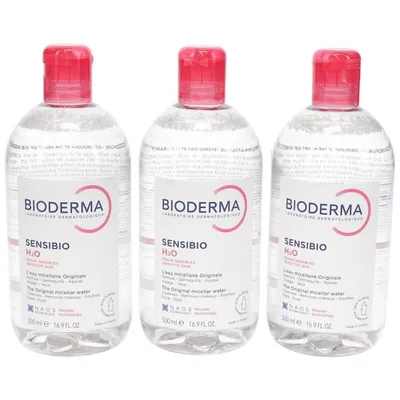 並行輸入品 【3本セット】 ビオデルマ サンシビオ H2O (エイチ ツーオー) D 500ml (クレンジング) 使用期限2029年3月末までで安心 【あすつく】 爆買