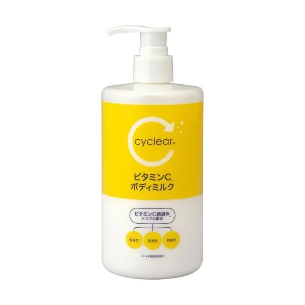 サイクリア ビタミンC ボディミルク 400ml 熊野油脂 cyclear