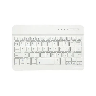 ワイヤレス キーボード ホワイト Bluetooth スリム 薄型 静音 充電式 パンタグラフ iPad iOS Android Windows スマホ Mac ((S