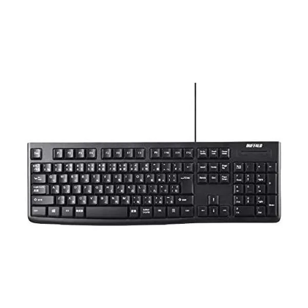 バッファロー BSKBU100BK USB接続 有線スタンダードキーボード ブラック BUFFALO
