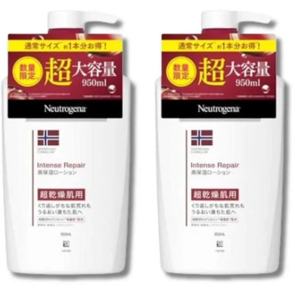 2個セット ニュートロジーナ ノルウェーフォーミュラ インテンスリペア ボディエマルジョン 950ml ボディクリーム 敏感肌