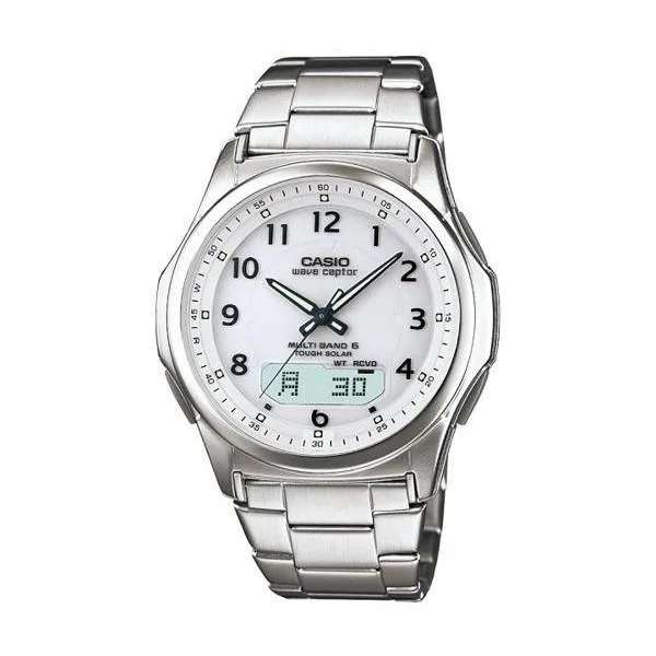 カシオ WVA-M630D-7AJF 腕時計 ウェーブセプター 電波ソーラー シルバー CASIO