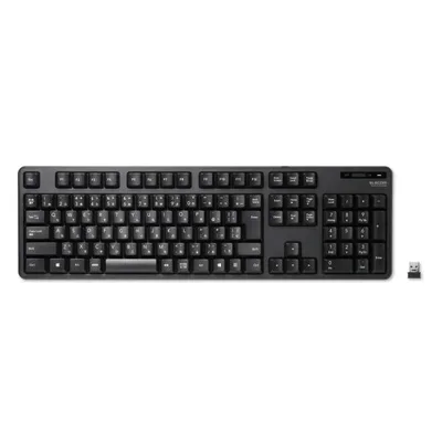エレコム TK-FDM106TBK ブラック 無線キーボード メンブレン式 フルサイズ テンキー PC周辺機器 ELECOM