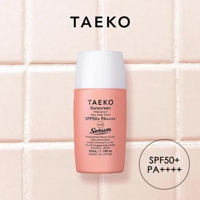 TAEKO サンスクリーン 日焼け止め美容液 35ml SPF50+ PA++++ ウォータープルーフ 顔 化粧下地 サンゴ 爆買