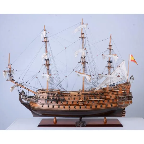帆船模型 完成品 木製 サン フェリペ号 SAN FELIPE 全長92cm インテリア装飾 T063