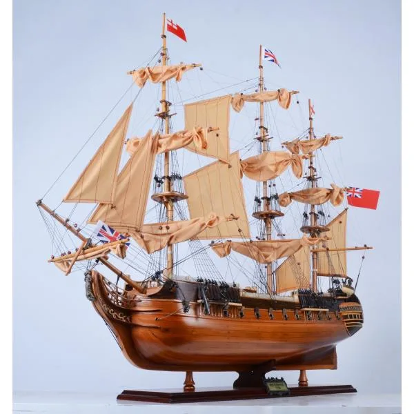 帆船模型 完成品 木製 HMS サプライズ号 HMS Surprise 英国帆船モデルシップ 全長109cm インテリア装飾 T191