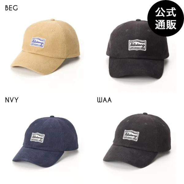 (1日-31日はボーナスストア+4%)OUTLET (公式)ビラボン メンズ CORDUROY CAP キャップ 2025年秋冬モデル 全3色 F BILLABONG