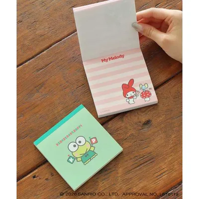 サンリオ Sanrio レトロ スクエアメモ メモ帳 メモパッド ブロック パティ&ジミー キキララ マロンクリーム ペックル キャラクター文具 ステーショナリー