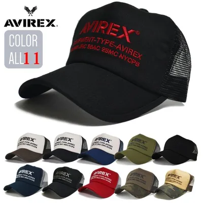 帽子 メッシュキャップ メンズ キャップ AVIREX アビレックス 7300 CAP 刺繍 迷彩 カモフラ ナンバーリング 爆買