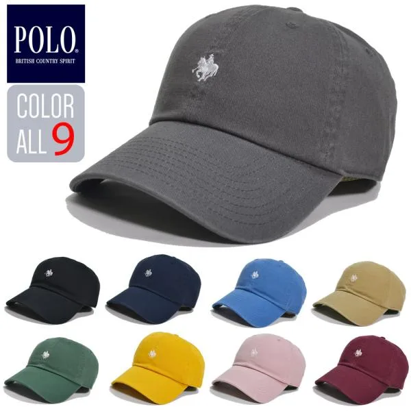 POLO BCS【正規品】【メール便のみ 送料無料】帽子 プレイヤー刺繍 ポロ キャップ メンズ レディース UVカット ストリート オールシーズン フリーサイズ