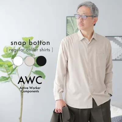 シャツ メンズ 長袖 接触冷感 吸汗速乾 ドライ ストレッチ オフィスカジュアル ビジネス トップス AWC ブランドカジュアルシャツ M L LL 3L ギフト 爆買