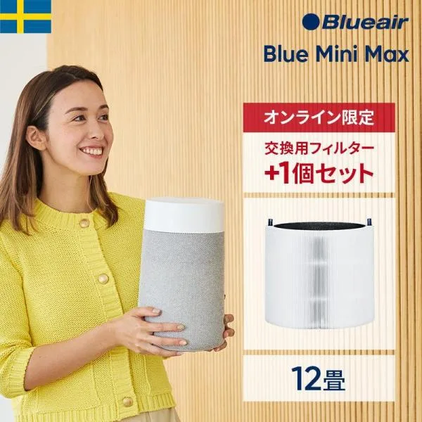 空気清浄機 ブルーエア Blue Mini Max 12畳 【フィルター+1個セット】 ミニ 小型 花粉 ニオイ ペット 加湿なし 111521 【公式】