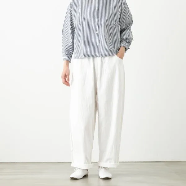 ナル 8オンス ムラデニム ノッポパンツ 641800 NARU レディース ボトムス デニムパンツ ワイドパンツ ウエストゴム