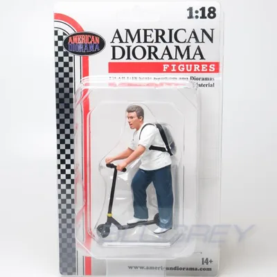 アメリカン ジオラマ 1/18 キックボード 男性 American Diorama Figure Figure18 Series-2 #1 フィギュア
