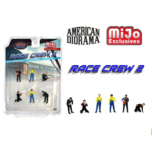 アメリカンジオラマ 1/64 フィギュアレースクルー II American Diorama Figures Race Crew II