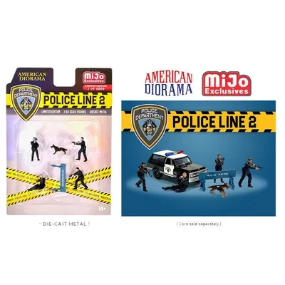 アメリカン ジオラマ 1/64 フィギア ポリス ライン 2 American Diorama Figure Police Line II Mijo限定