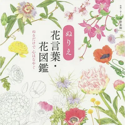 ぬりえ花言葉・花図鑑 ぬるだけで心はなやぐ/今井未知