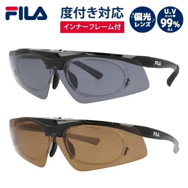 フィラ 偏光 跳ね上げ サングラス アジアンフィット FILA FLS102 全2カラー 140 度付き対応 UVカット プレゼント ギフト
