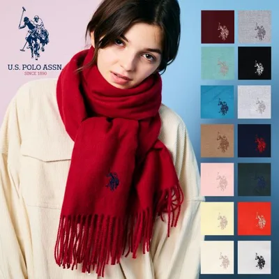 U.S. POLO ASSN. ユーエスポロアッスン レディースマフラー ストール USPA-2018 レディース 女性 彼女 カップル プレゼント 誕生日 記念日 ブランド 母の日