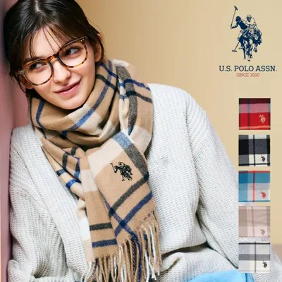 U.S. POLO ASSN. ユーエスポロアッスン レディースマフラー ストール USPA-2019 レディース 女性 彼女 カップル プレゼント 誕生日 記念日 ブランド 母の日