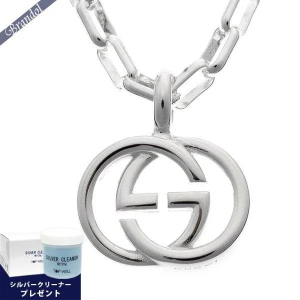 《クーポン》グッチ ネックレス GUCCI メンズ インターロッキングG ペンダント シルバー 295710 J8400 8106